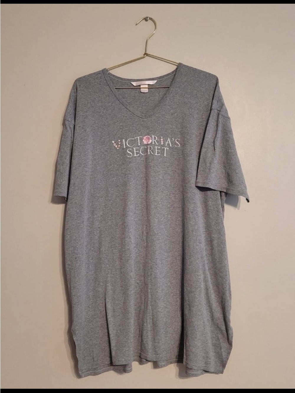 Victoria's Secret Gray V-Neck Nightgown